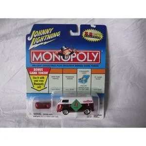 Johnny Lightning Monopoly ミニカー 2個セット 2 Johnny Lightning Vintage Monopoly DieCast Cars on Cards